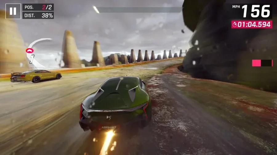 juego de carreras para móviles de Asphalt 9