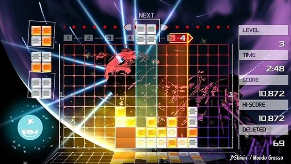 LUMINES Timeline puzzle
